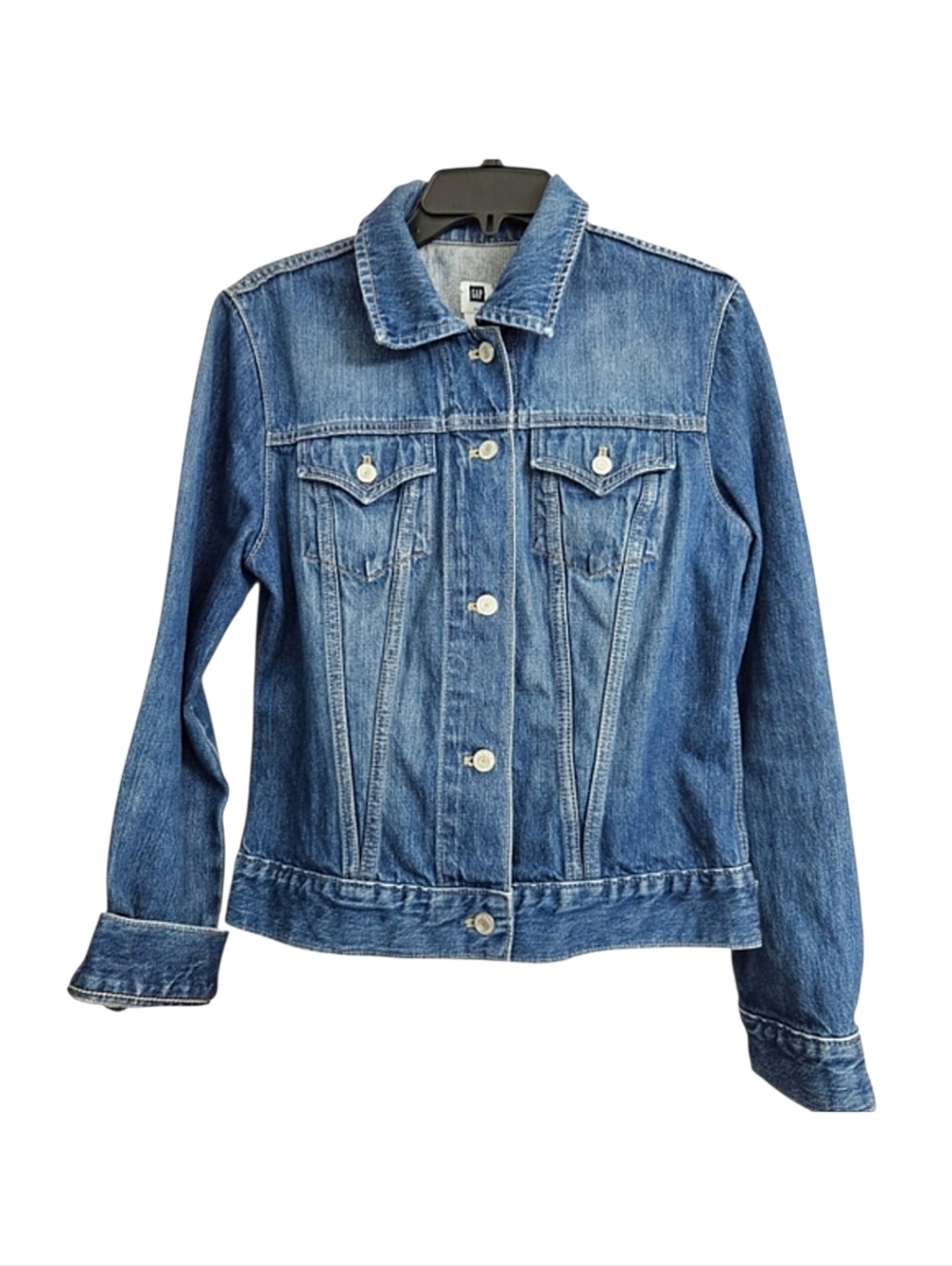Gap Women's Western Timeless Casual Country Essential Denim Jacket Medium